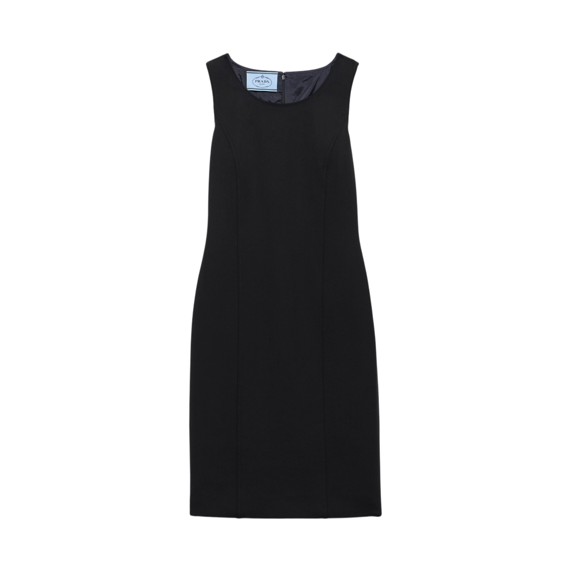 (W) 프라다 스트레치 패브릭 드레스 네이비((W) Prada Stretch Fabric Dress Navy)