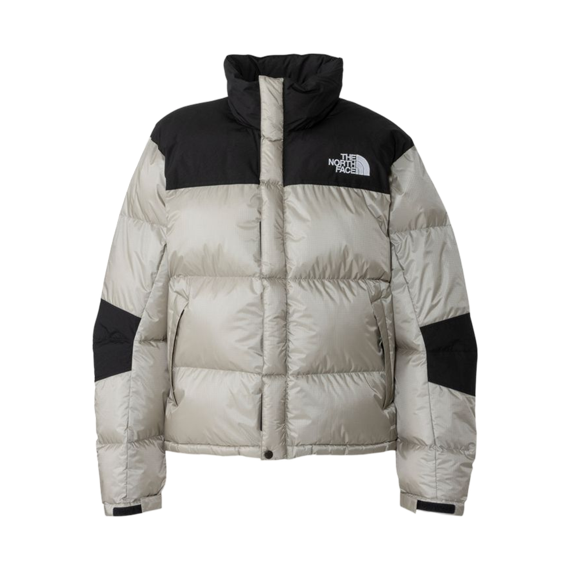 ND92655 The North Face Windstopper Nuptse Jacket Fossil Ivory Black - 26FW