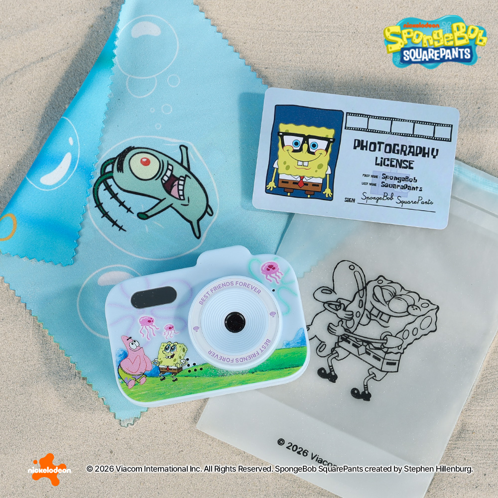 애니모어 스폰지밥 네모바지 스폰지밥 미니 레트로 카메라 굿즈(Animore Spongebob Mini Retro Camera) - 4