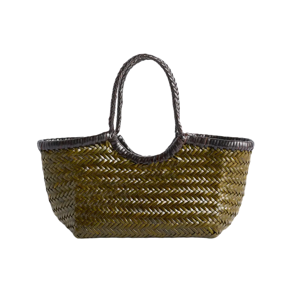 드래곤 디퓨전 난터켓 스몰 바이컬러 카키 다크 브라운(Dragon Diffusion Nantucket Small Bi Colour Khaki Dark Brown)