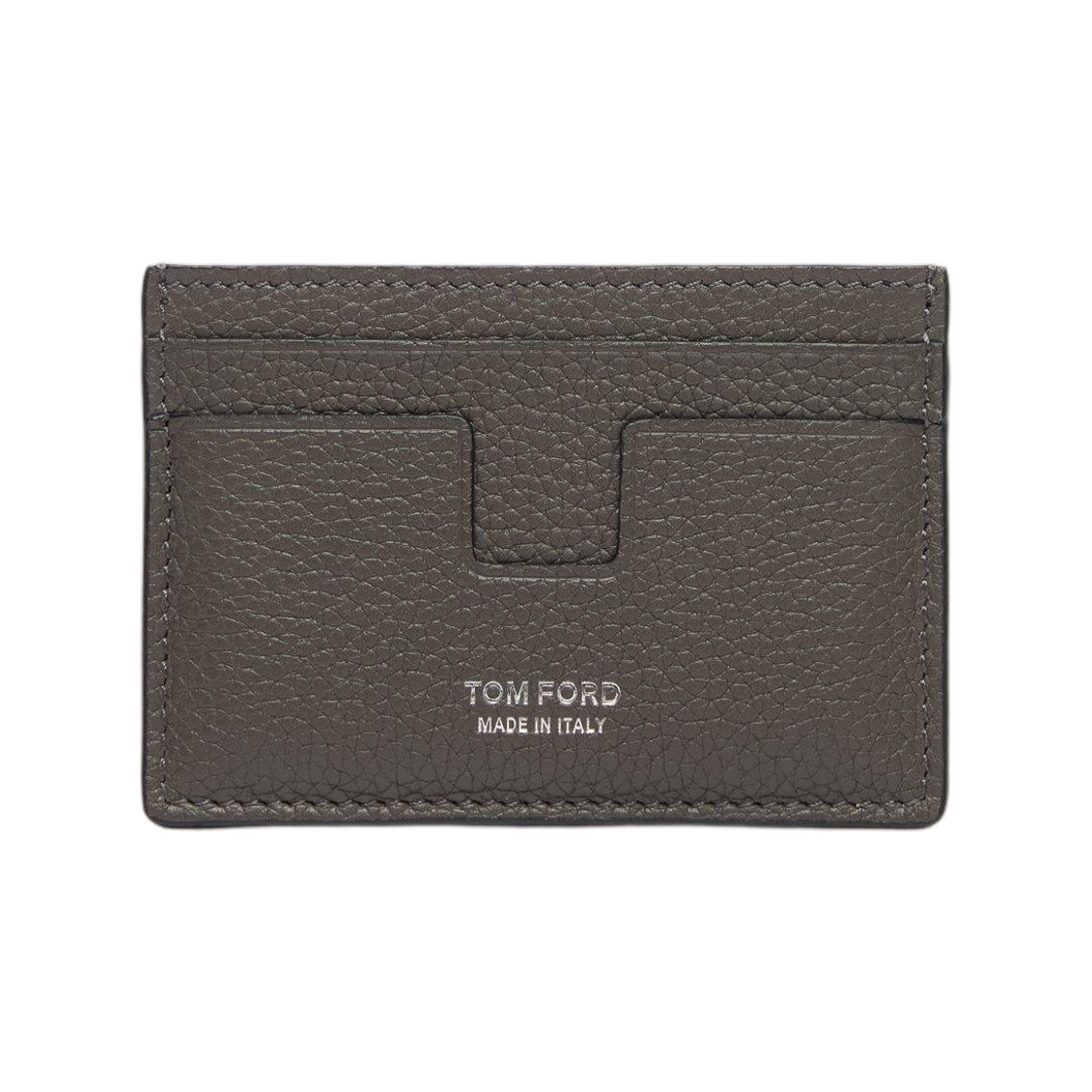 톰포드 포드 그레인 레더 T 라인 클래식 카드 홀더 스모크 그레이(Tom Ford Grain Leather T Line Classic Card Holder Smoke Grey) - 1