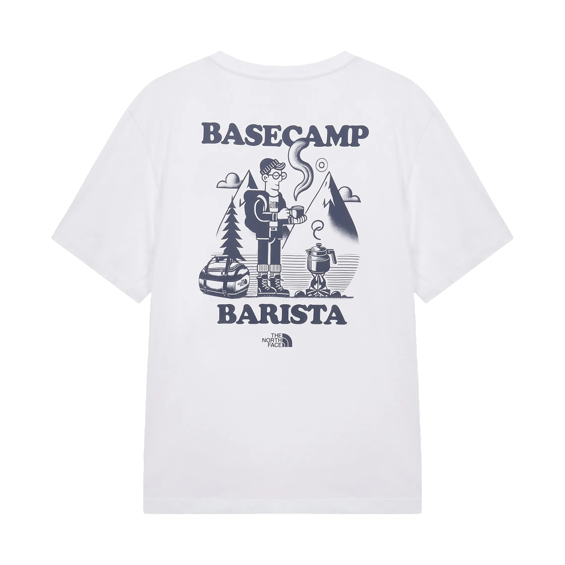 NT7US97B The North Face U Basecamp Barista Rlx S/S T-Shirt Graphic White - 26FW