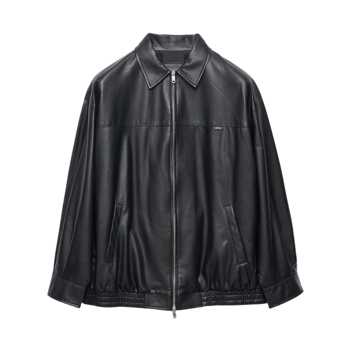 58A318-6914-F0002 (W) Prada Nappa Leather Jacket Black
