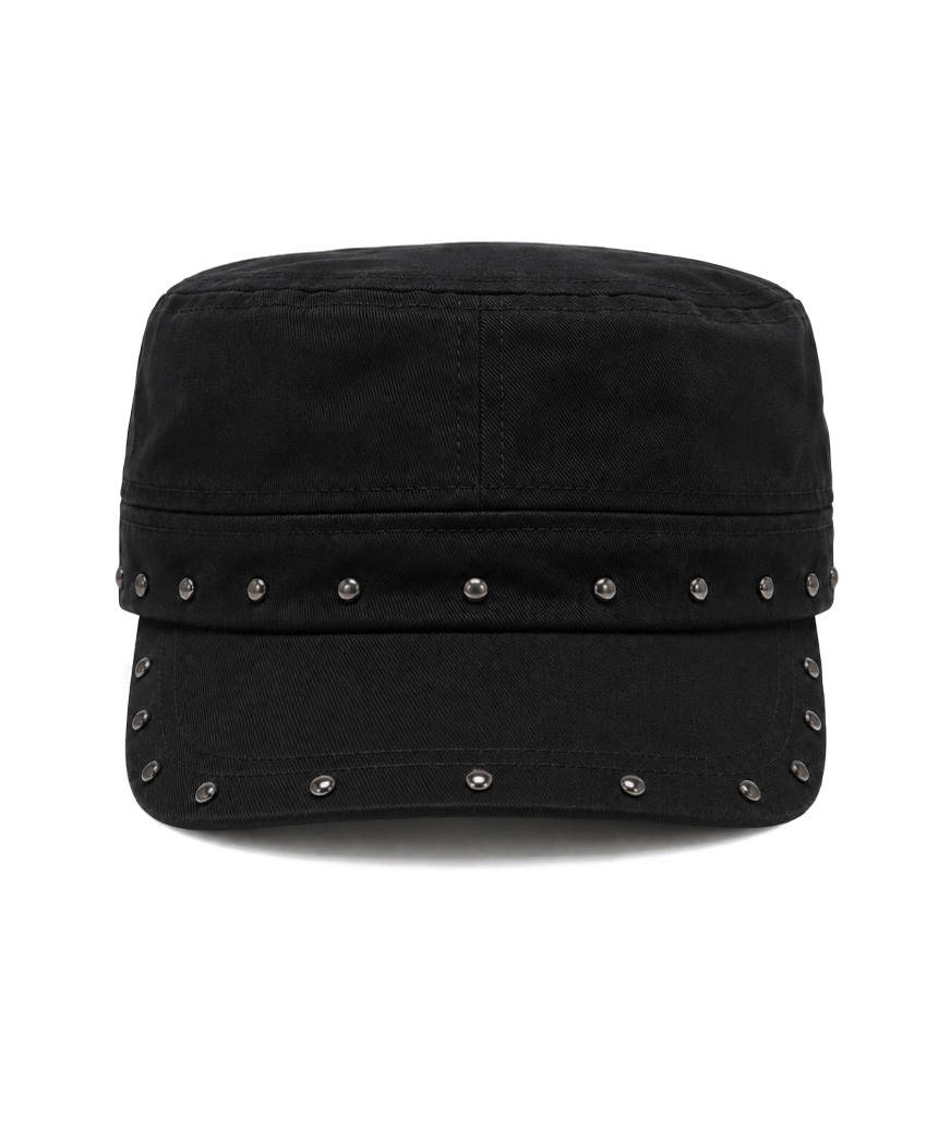 이스케이프프롬 스터드 포인트 필박스 캡 블랙(Escapefrom Stud Point Pillbox Cap Black) - 3