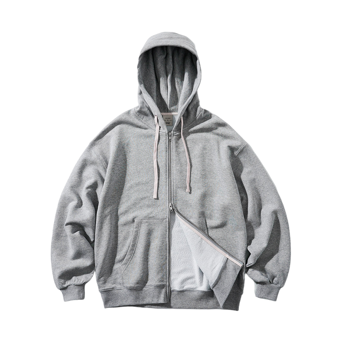 KHHD1440_gray_29 FP142 Flow tender two-way hood zip-up gray KHHD1440
