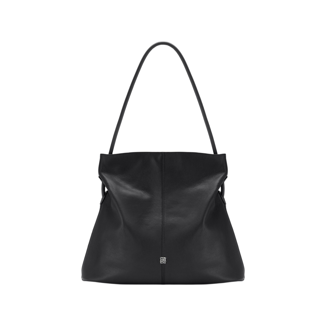 LLH61PB14FA2BL0171 Louis Quatorze Barrate Soft Hobo Bag M Rose Symbol Black