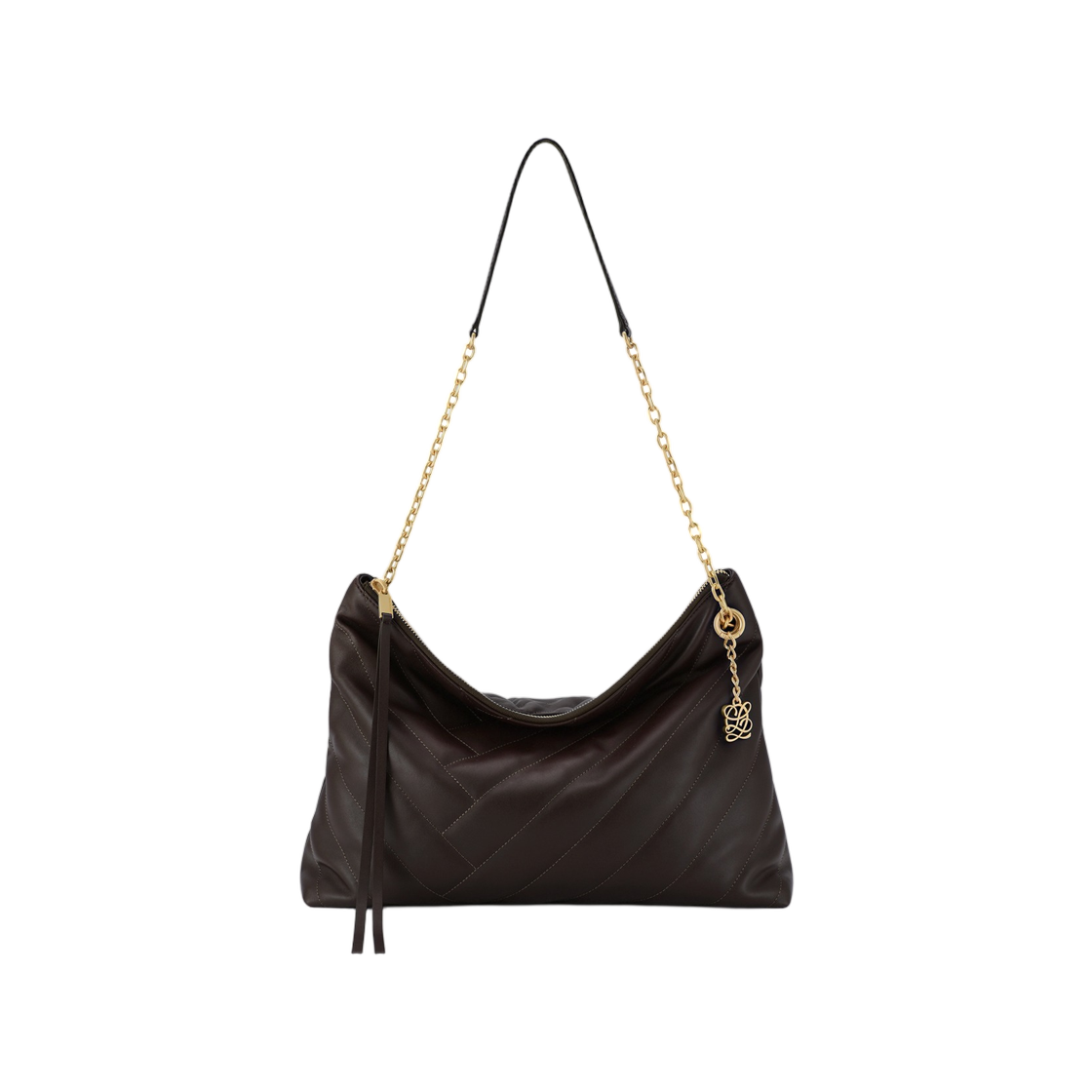 LLH63QT01FA0BR0171 Louis Quatorze L-Quilting Shoulder Bag Brown