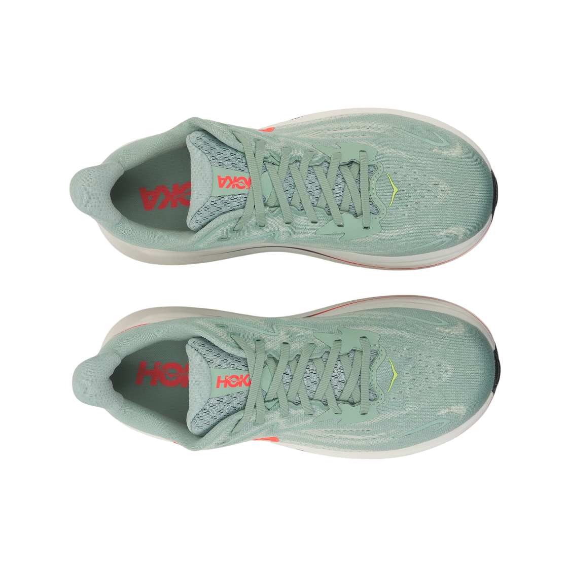 호카 클리프톤 10 세이지 네온 플레임 - 와이드(Hoka Clifton 10 Sage Neon Flame - Wide) - 5