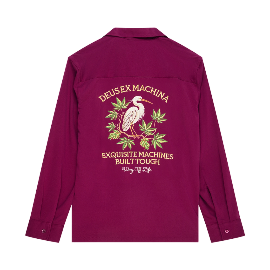 - Deus Ex Machina Forbidden Fruit Bowling Shirt Burgundy