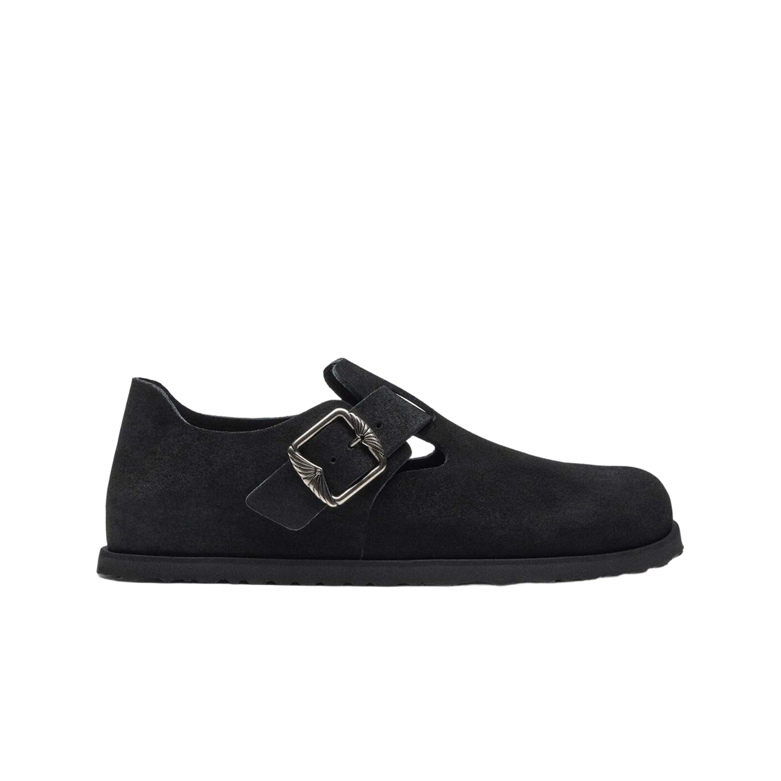1031845 Birkenstock 1774 London Suede Smooth Leather Black - Regular