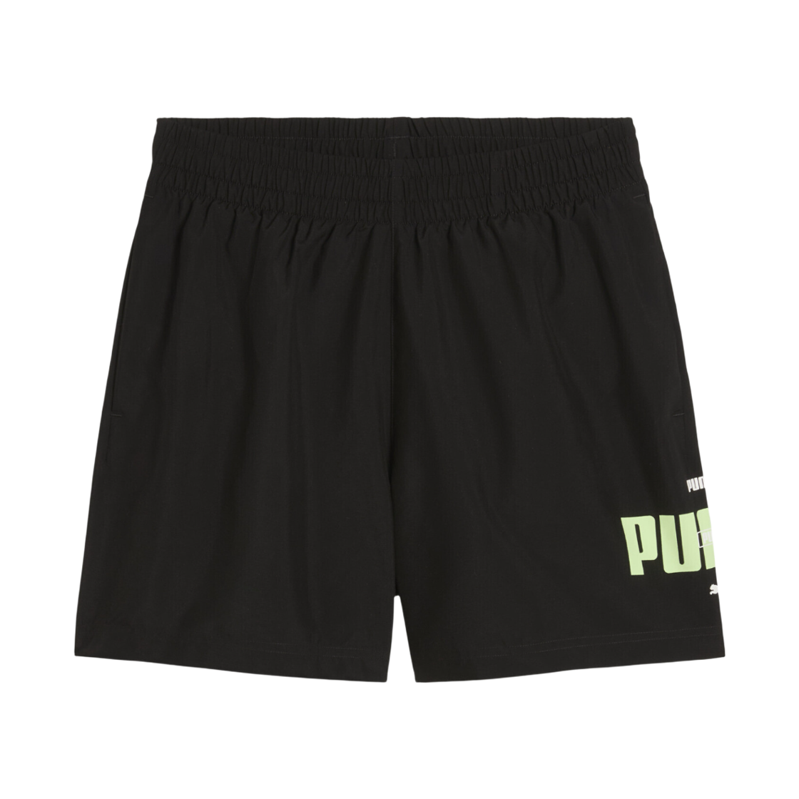 684672-01 Puma Essentials Logo Lab Woven 5 Inch Shorts Black