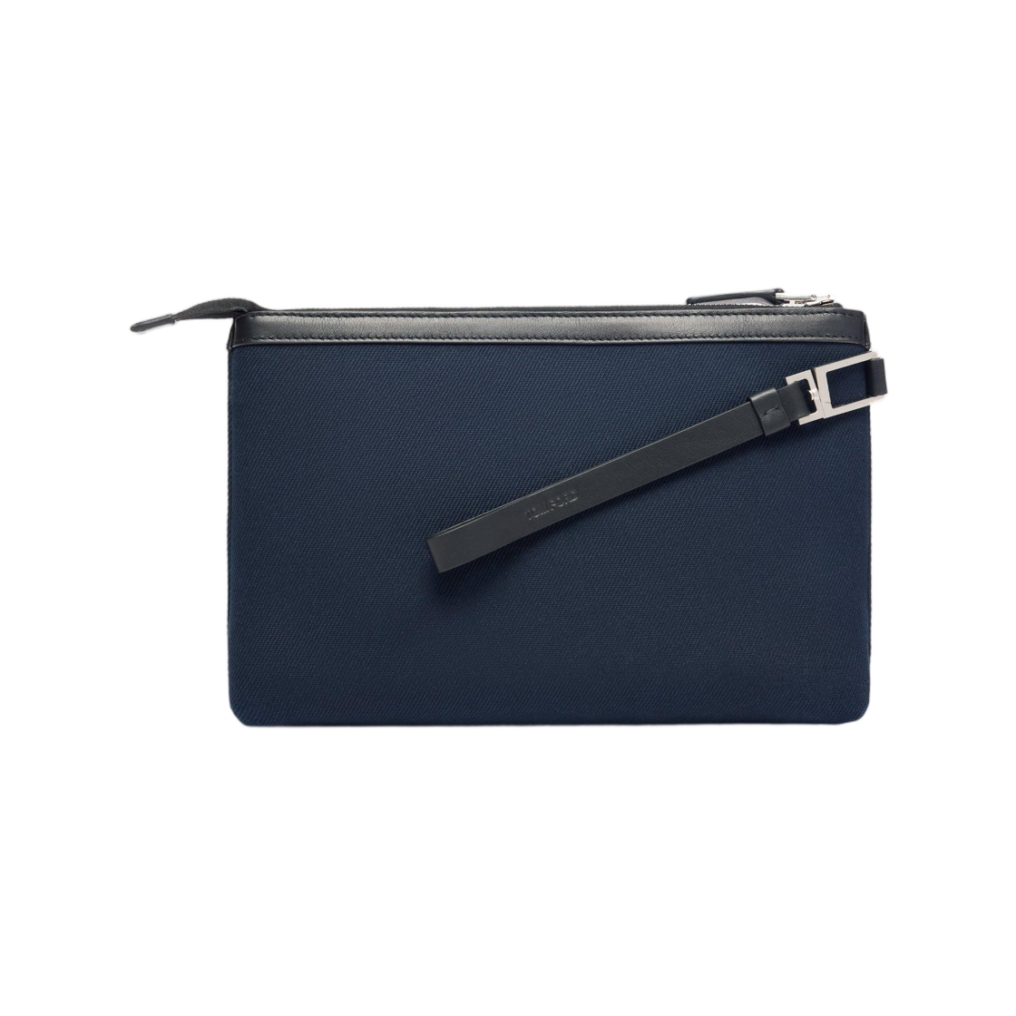 톰포드 포드 스몰 캔버스 파우치 리스틀릿 네이비 블랙(Tom Ford Small Canvas Pouch With Wristlet Navy Black) - 2