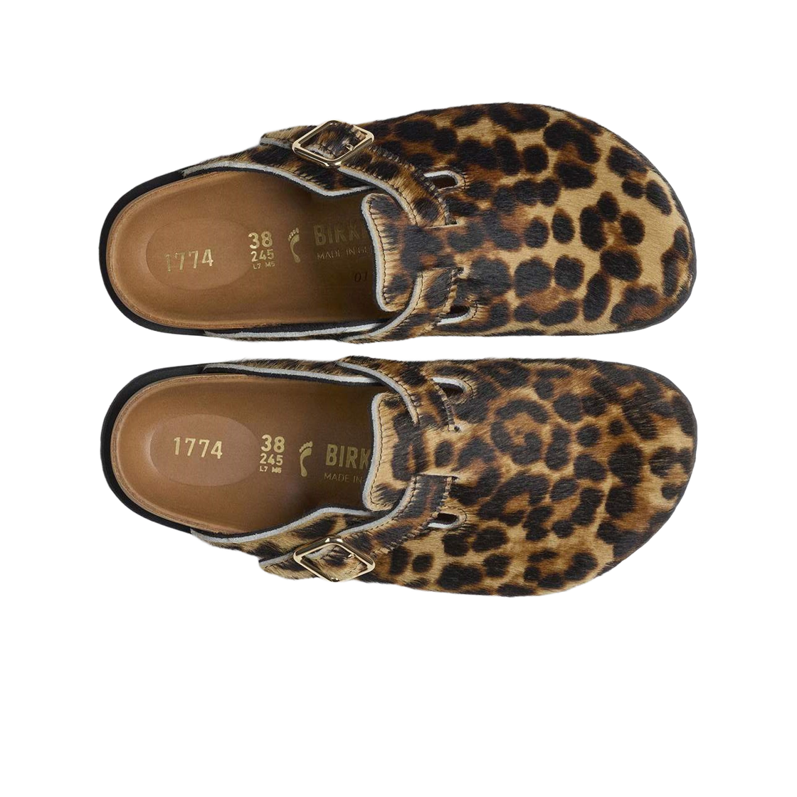 버켄스탁 1774 보스턴 퍼 클래식 레오파드 - 내로우(Birkenstock 1774 Boston Fur Classic Leopard - Narrow) - 2