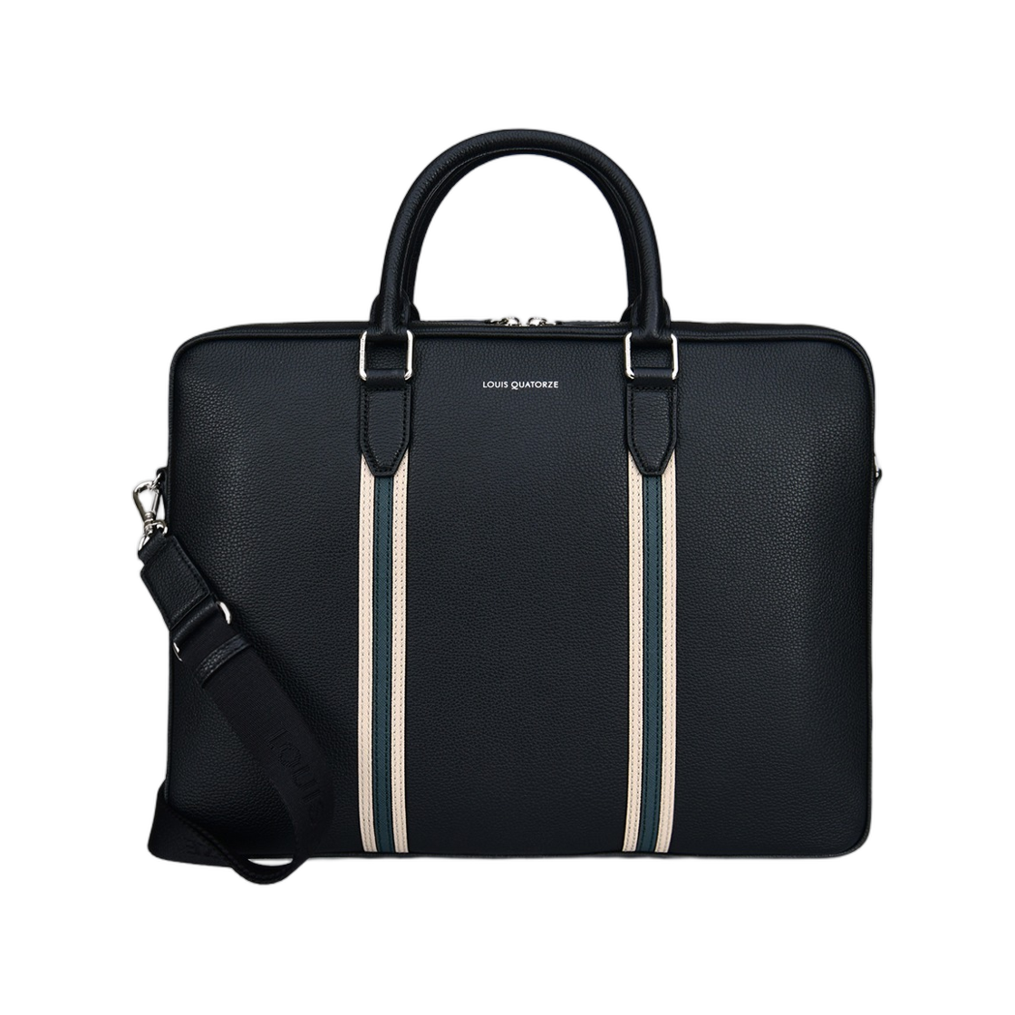 LLMO2DL01MD0BL0011 Louis Quatorze Leather Briefcase Black