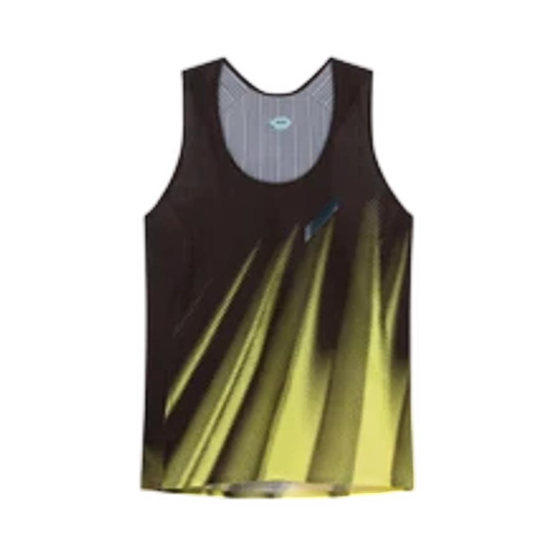 (W) 소어 러닝 레이스 베스트 프린트 블랙 옐로우 닷((W) Soar Running Race Vest Print Black Yellow Dot)