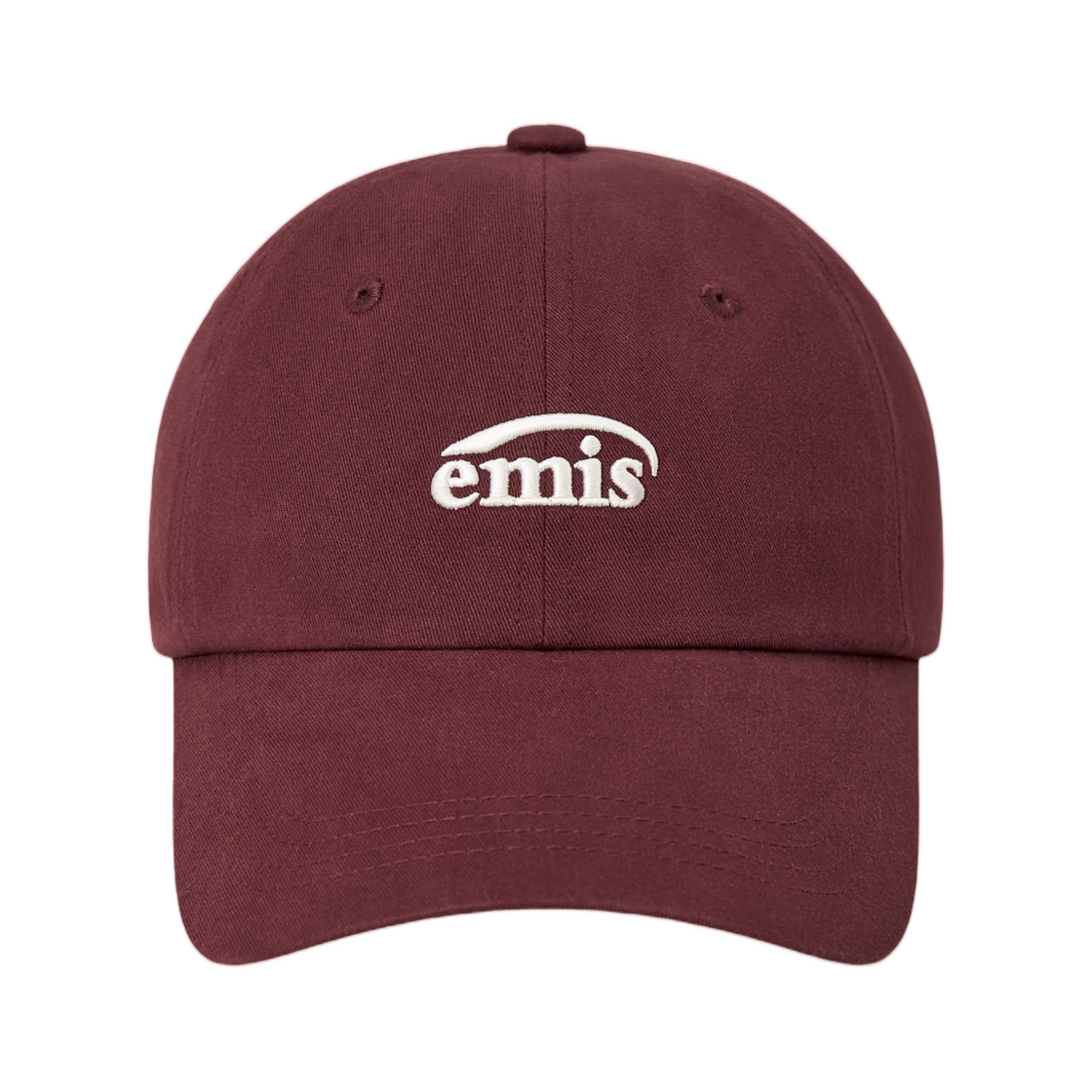 - Emis Small Logo Ball Cap Burgundy