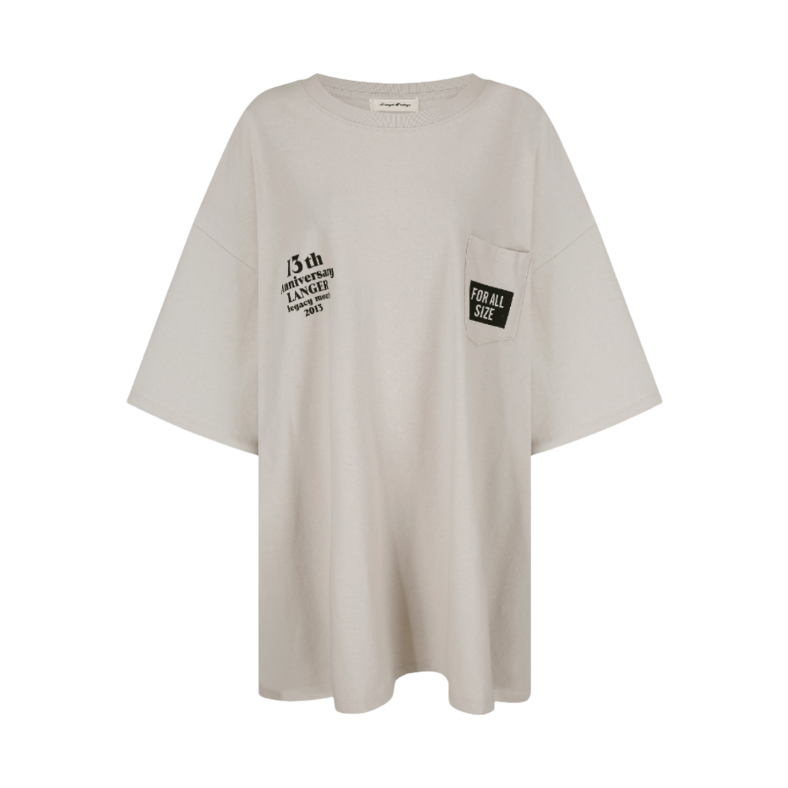 [KREAM 단독] 랑거 13th 애니버서리 티셔츠 베이지([KREAM 단독] Langer 13th Anniversary T-Shirt Beige) - 1