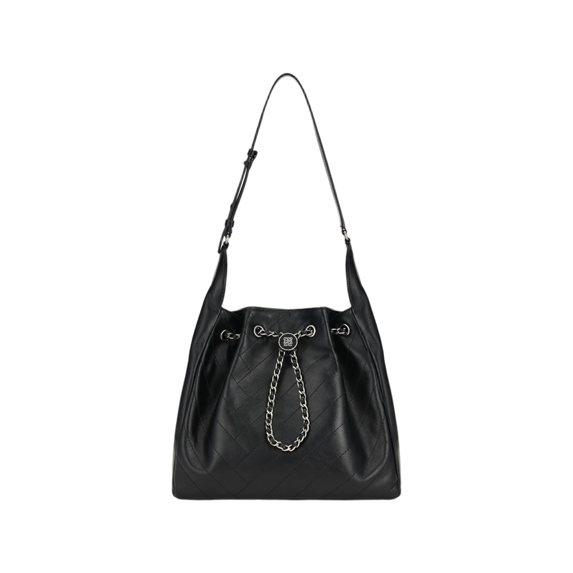 LVH61QT02FA2BL0171 Louis Quatorze L-Quilting Hobo Bag Black