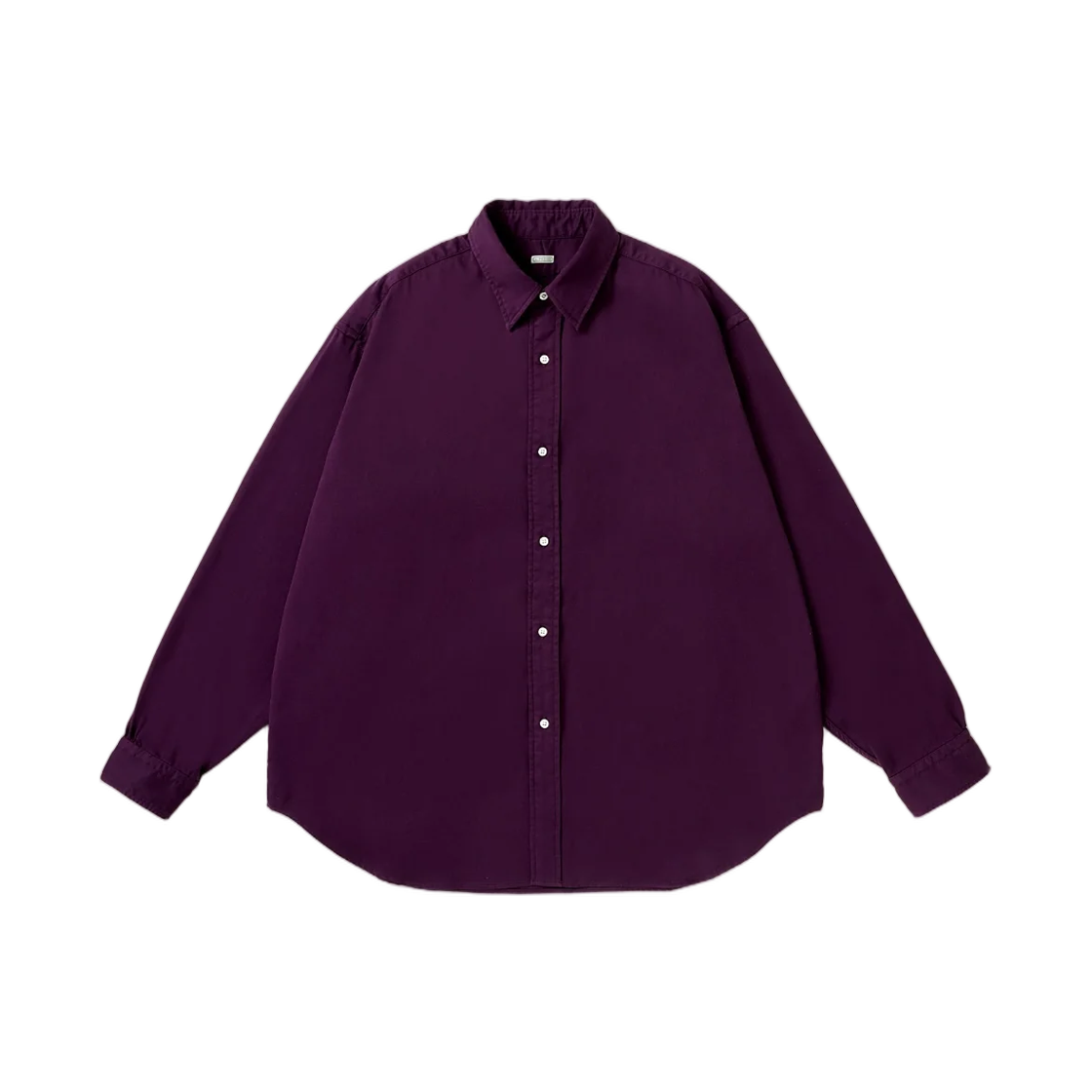26AAP-02-05 A.Presse Double Weave Twill Regular Collar Shirt Purple - 26FW