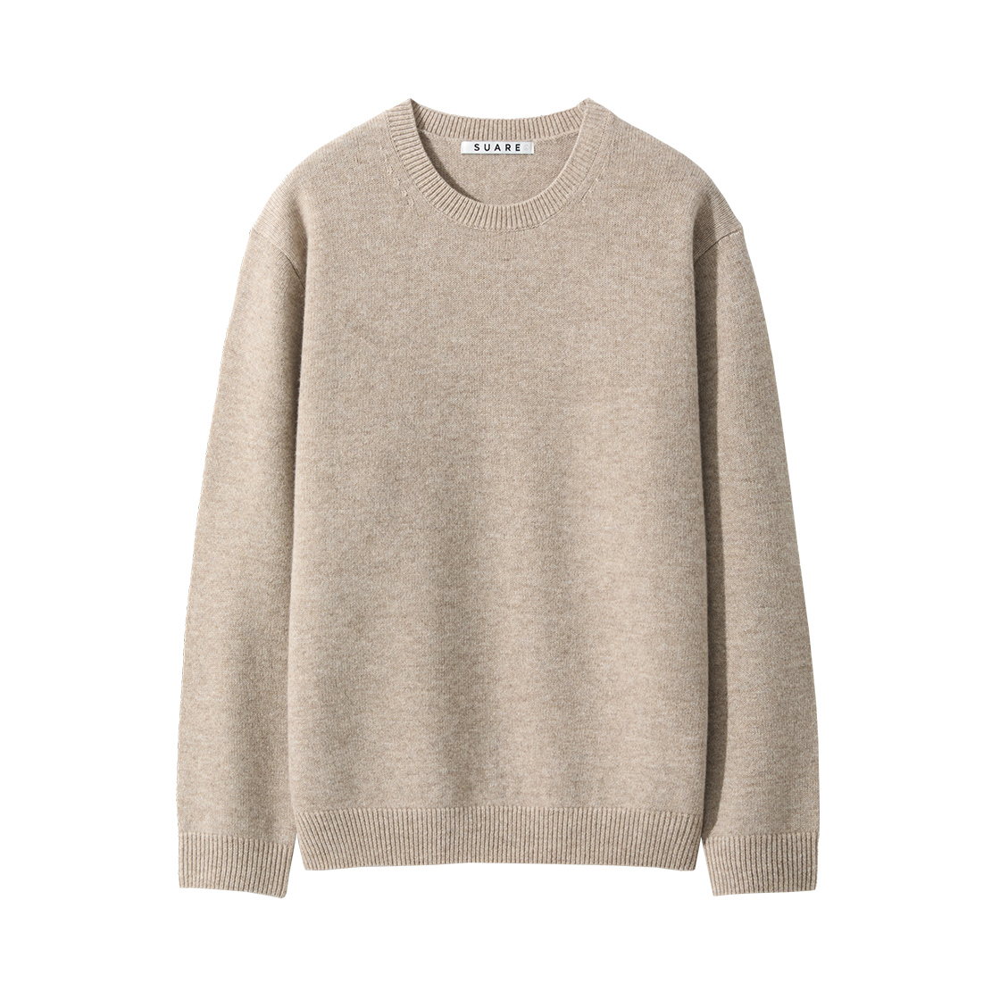SBF3KC03MWOT (W) Fine Merino Wool 100 Crew Neck Knit Oatmeal