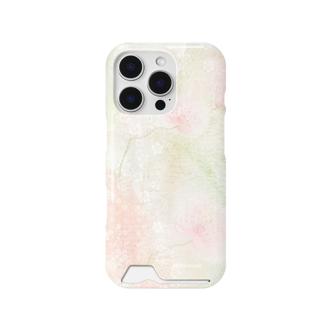 b961 BIBIBL HOUSE Card Slot Dreamy Flower Phone Case