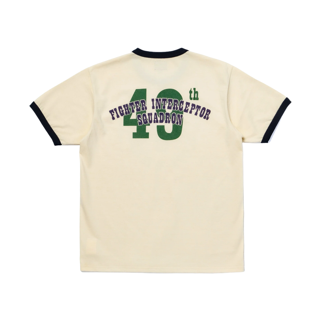 더 리얼 맥코이 부두 컬러드 밀리터리 티셔츠 에크루 블랙(The Real McCoy's Voodoo Colored Military T-Shirt Ecru Black) - 2