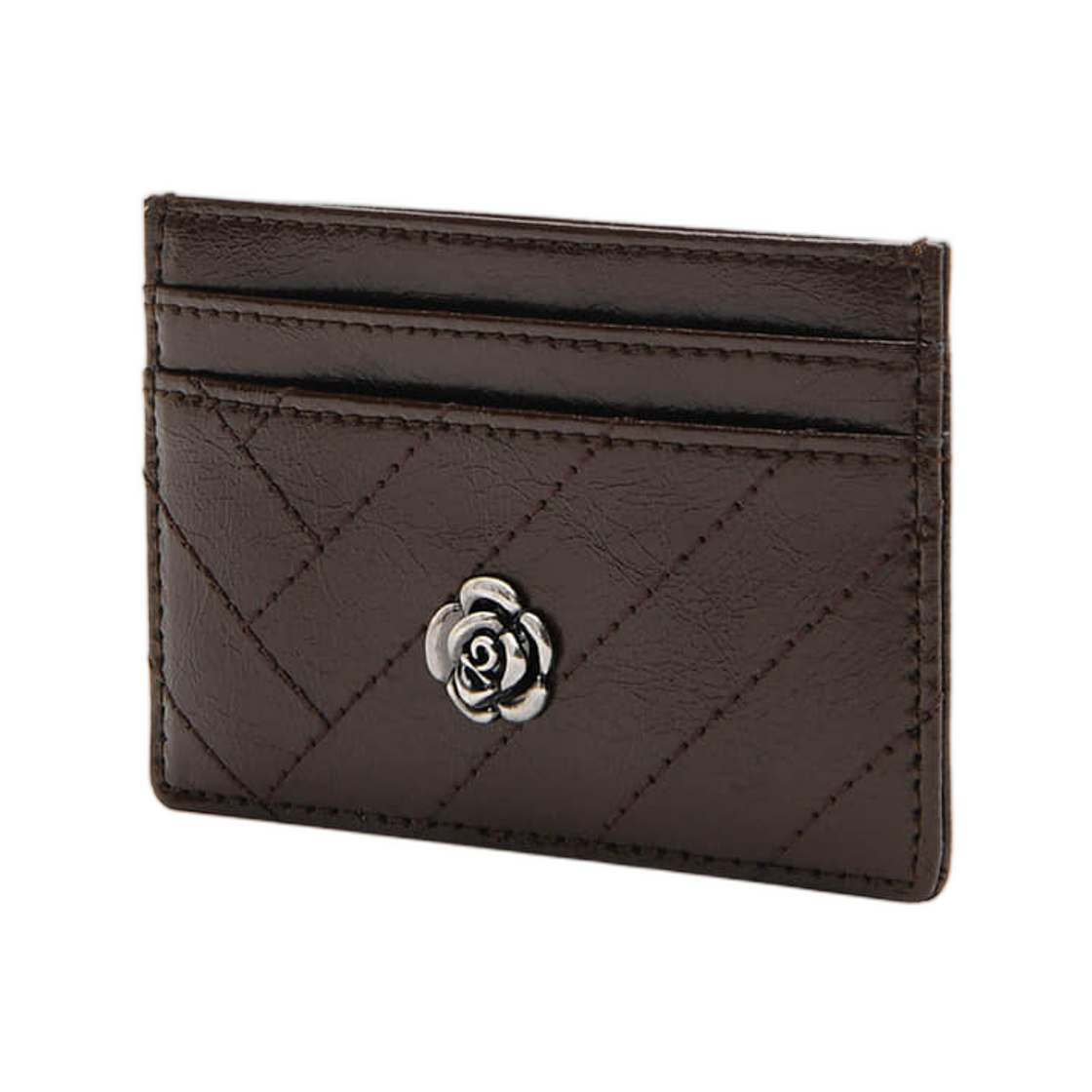 루이까또즈 클래식 로즈 카드 홀더 브라운(Louis Quatorze Classic Rose Card Holder Brown) - 2