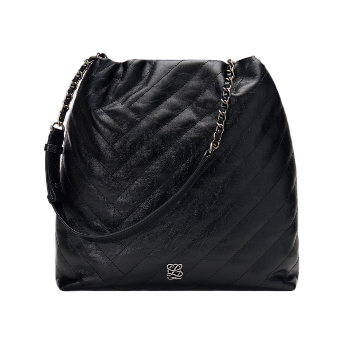 LCHT1QT01FA0BL0170 Louis Quatorze L-Quilting Shoulder Bag M Black