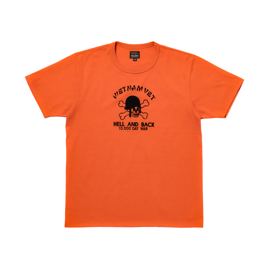MC26018-070 The Real McCoy's Vietnam Vet Military T-Shirt Orange