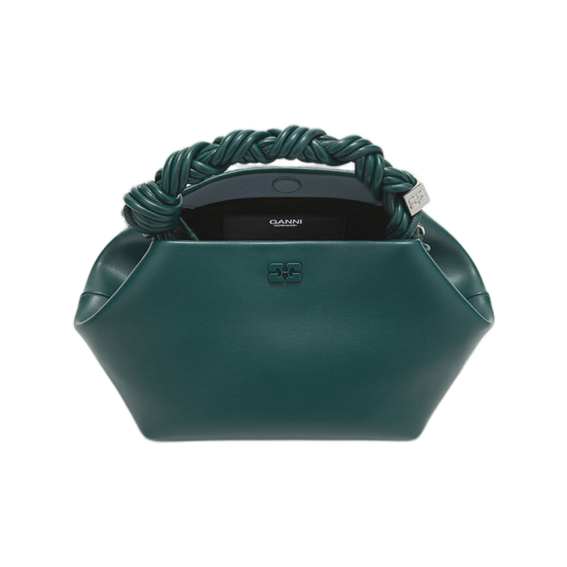 가니 스몰 보우 백 그린 다크 그린(Ganni Small Bou Bag in Green Dark Green) - 3