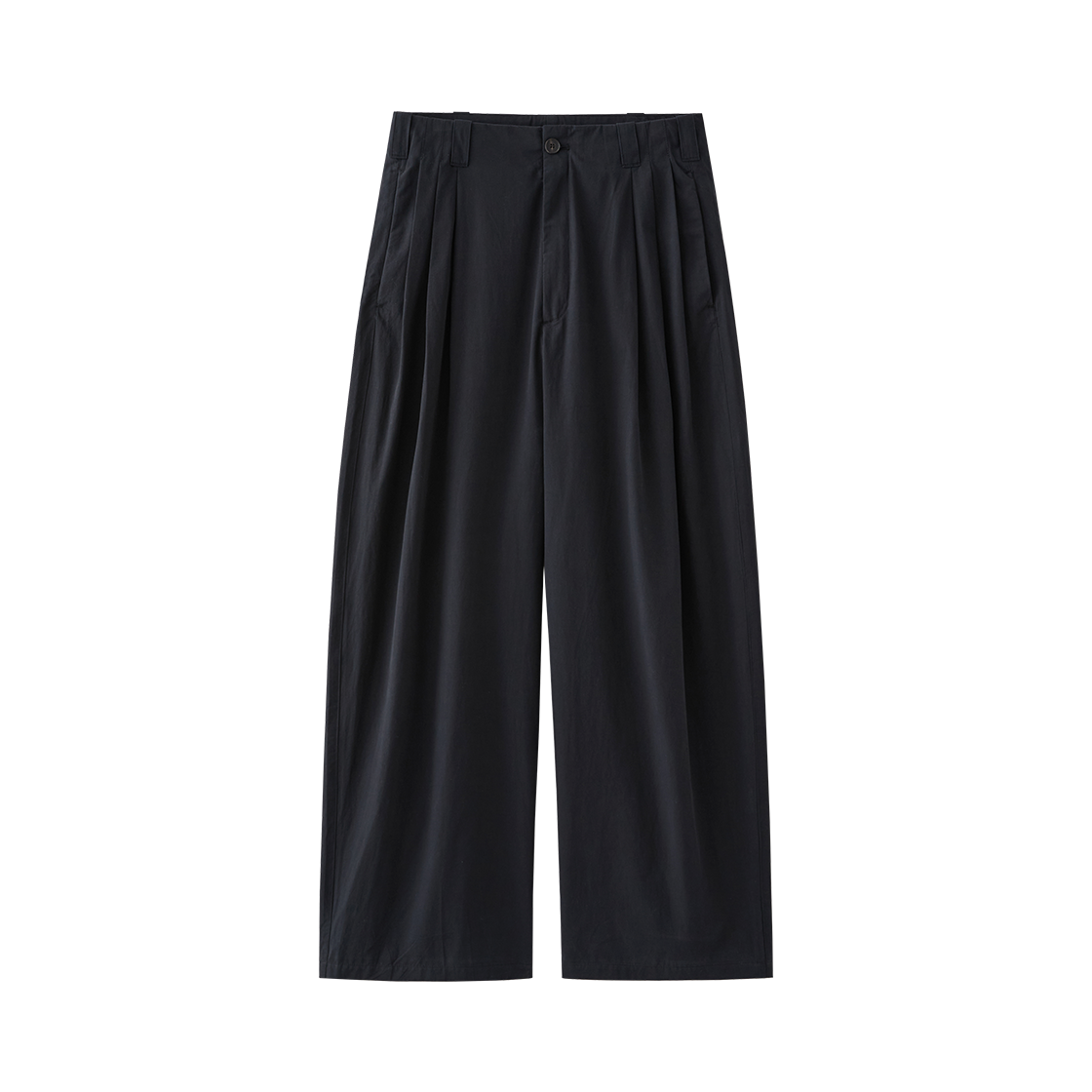 SBF3PT01WBK (W) Cotton 3-Tuck Wide Pants Black