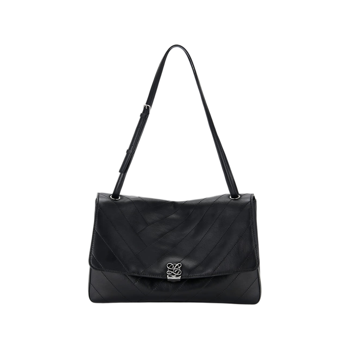 LLH63QT06FA1BL0171 Louis Quatorze L-Quilting Shoulder Bag Black