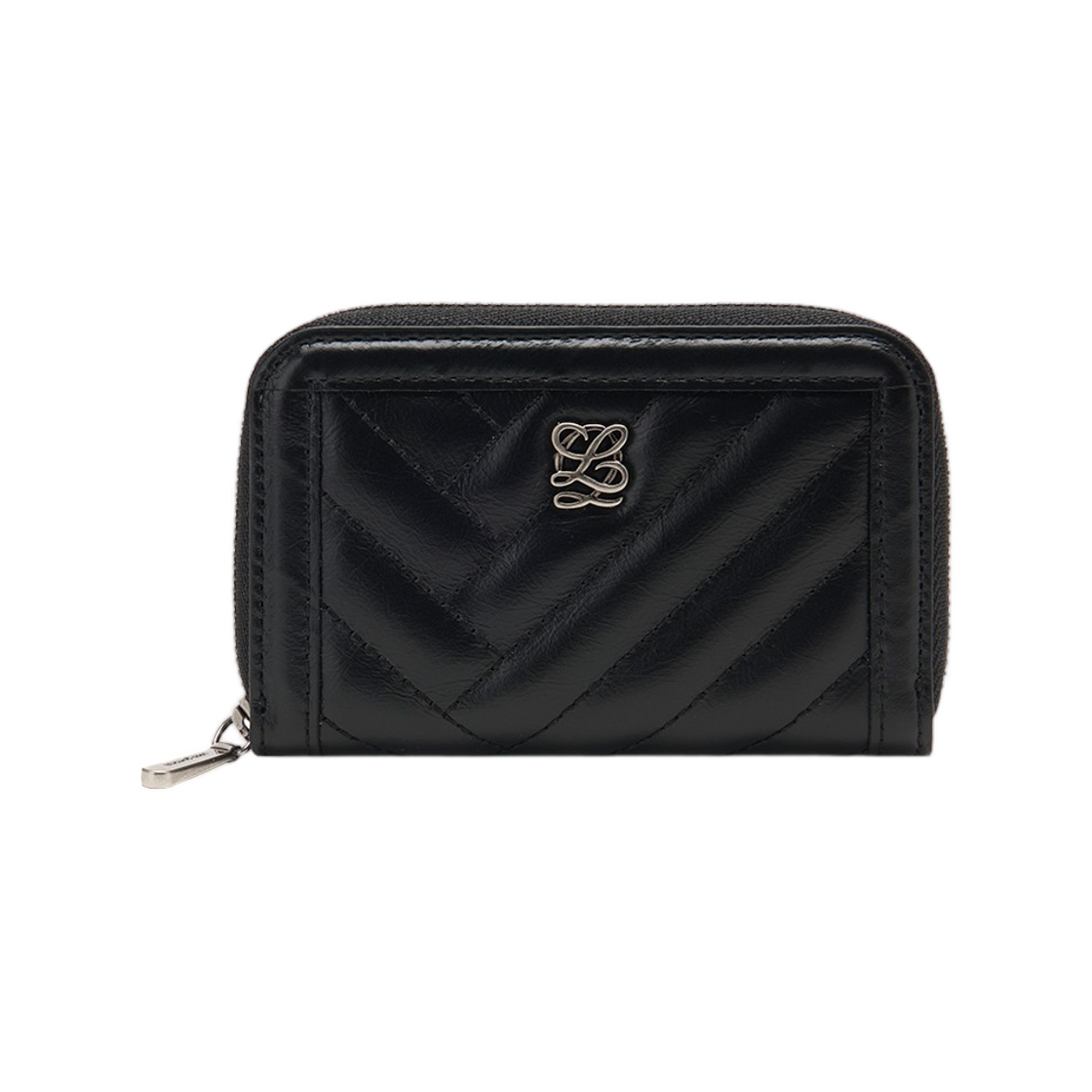 LLST1QT02FI1BL0171 Louis Quatorze L-Quilting Coin Purse Black