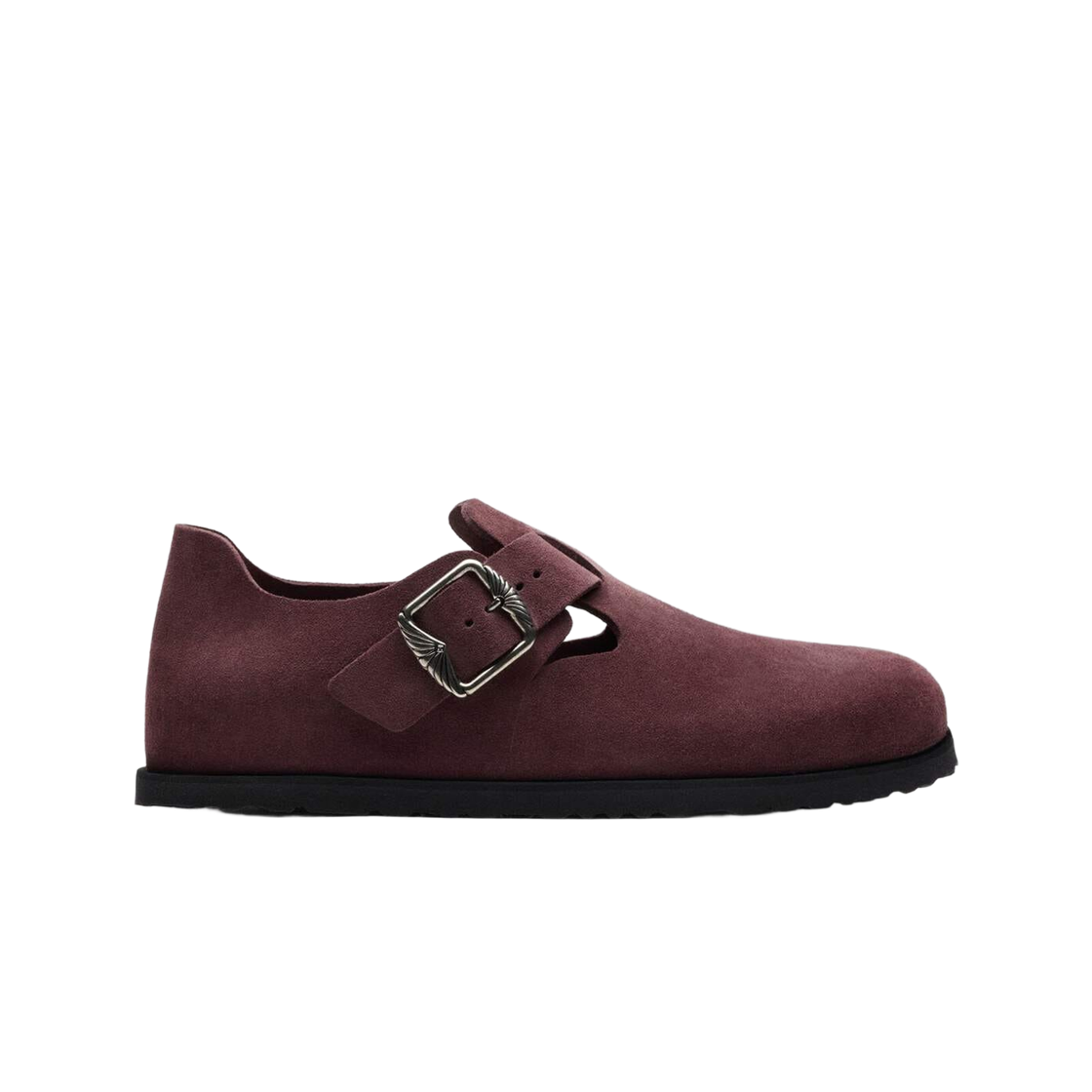 1031879 Birkenstock 1774 London Suede Smooth Leather Deep Burgundy - Narrow