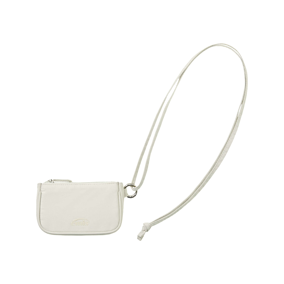 - Emis Tonal Zip Card Holder Ash Beige