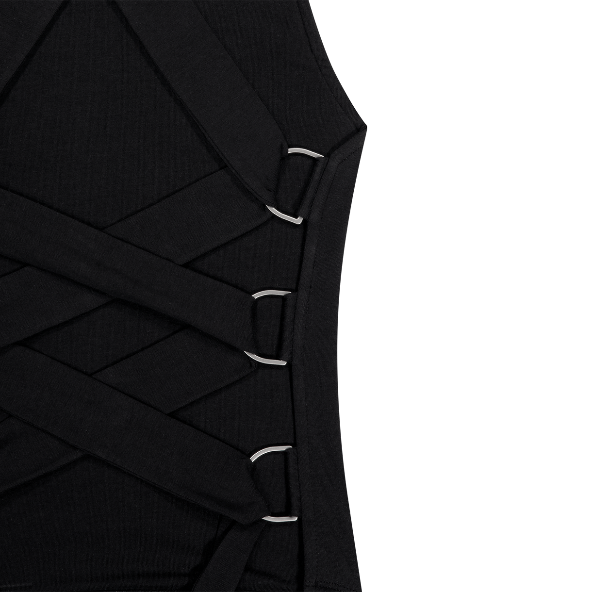 더이너스 레이스업 홀터넥 탑 블랙(The Innrs The Lace-Up Halter Top Black) - 3