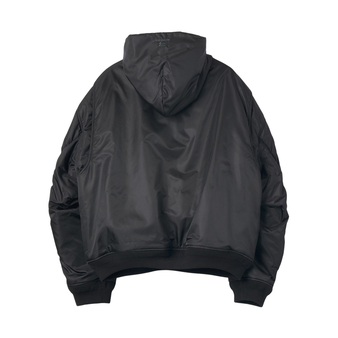 발렌시아가 스포티 B 풀오버 봄버 후드 자켓 블랙(Balenciaga Sporty B Pullover Bomber Hooded Jacket Black) - 2