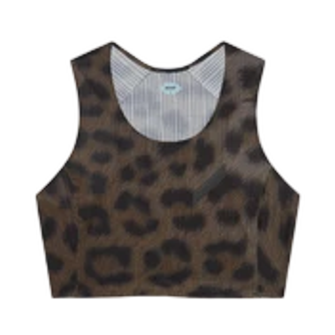 (W) 소어 러닝 크롭 레이스 베스트 다크 레오파드((W) Soar Running Crop Race Vest Dark Leopard) - 1