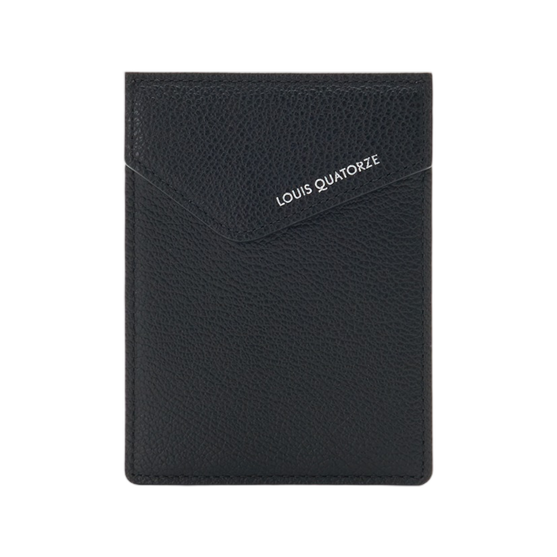 LLSS4SD86MI1BL0170 Louis Quatorze Logo Pocket Card Holder Black