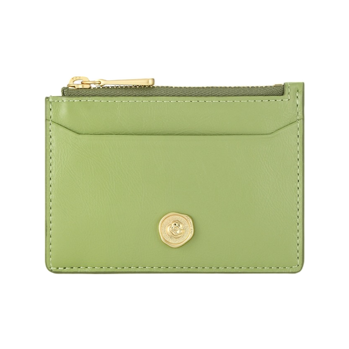 LLS61SD07FI1GR0171 Louis Quatorze Vintage Rose Card Holder Green