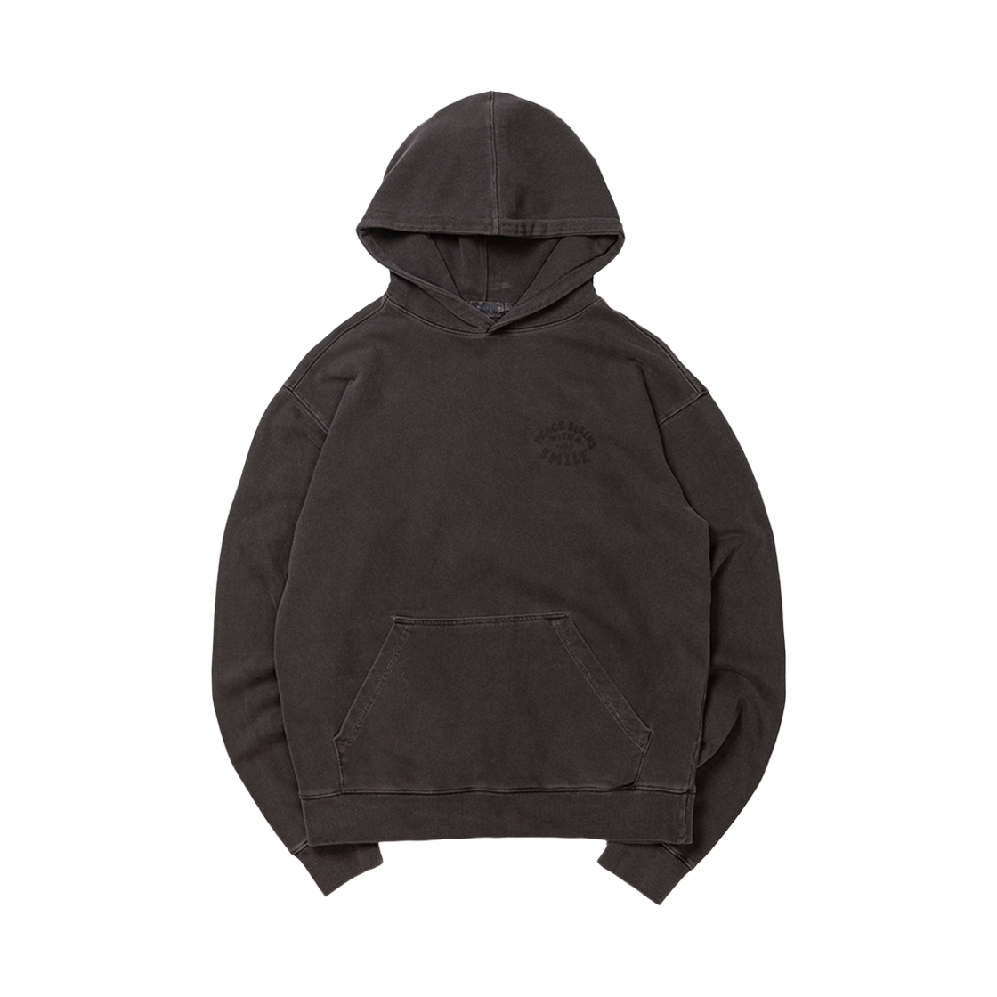 빅웨이브 컬렉티브 피스 서클 피그먼트 후드티 스톤 그레이(BIGWAVE COLLECTIVE Peace Circle Pigment Hoodie Stone Grey) - 2