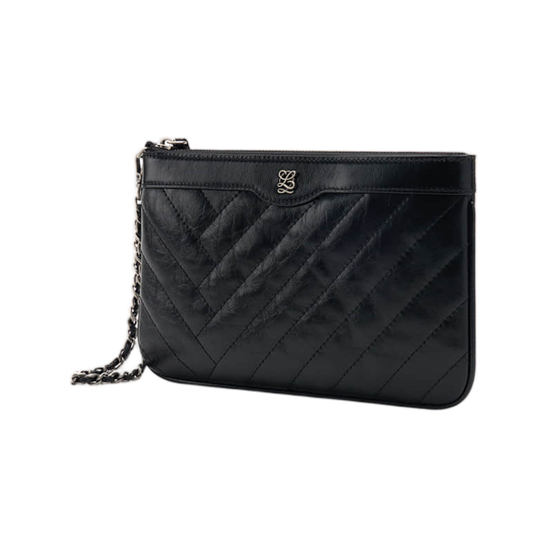 루이까또즈 엘퀄팅 클러치 S 블랙(Louis Quatorze L-Quilting Clutch S Black) - 2
