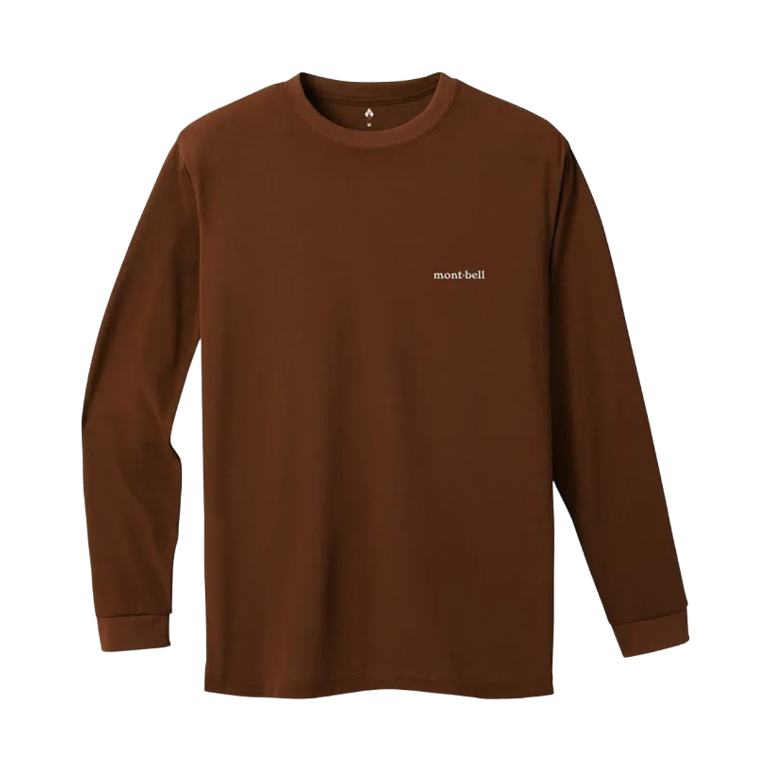 1114688 Montbell Wickron Long Sleeve T-Shirt Dark Brown