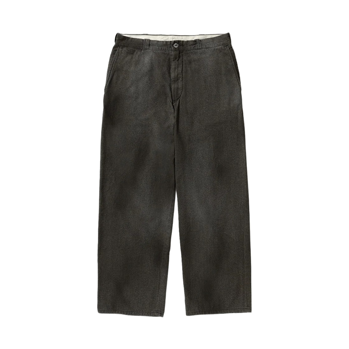 26AAP-04-19 A.Presse Vintage Black Chambray Work Pants Gray - 26FW