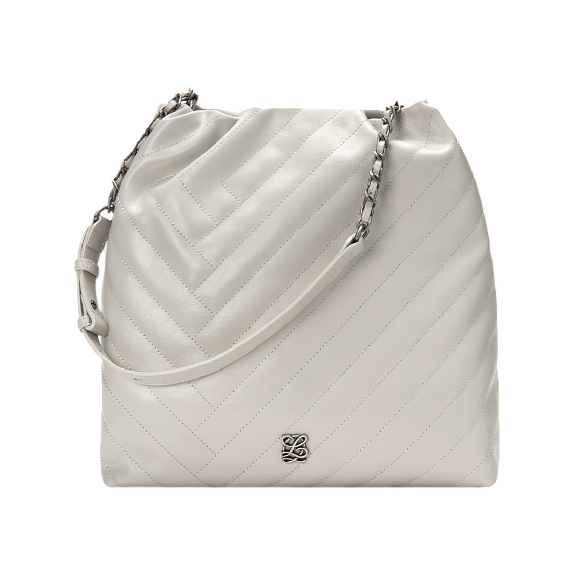 LCHT1QT01FA0IV0170 Louis Quatorze L-Quilting Shoulder Bag M Ivory