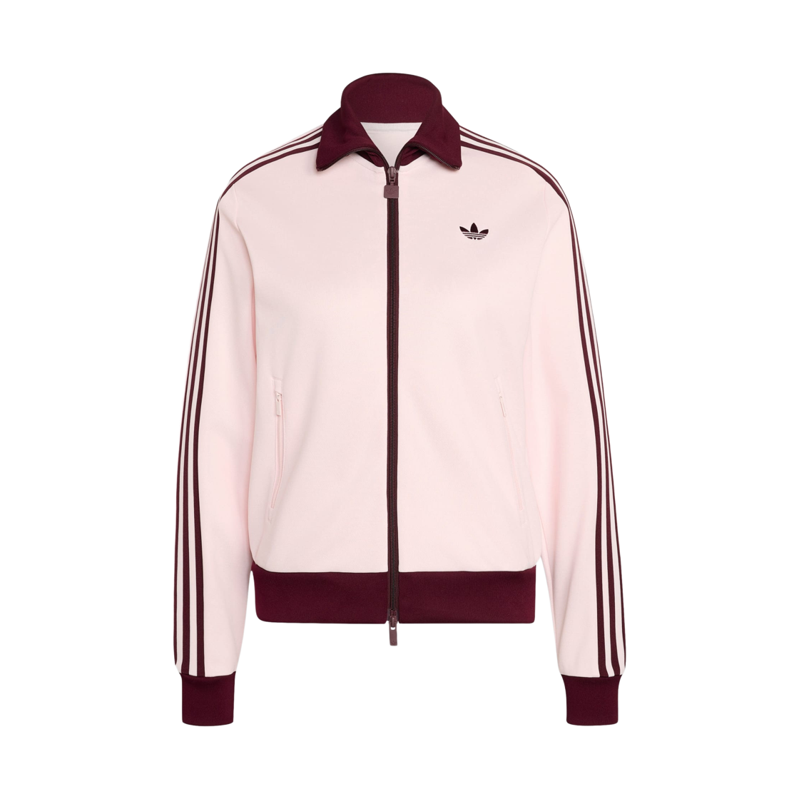KX4264 (W) Adidas Classics Track Top Distilled Pink Maroon - KR Sizing