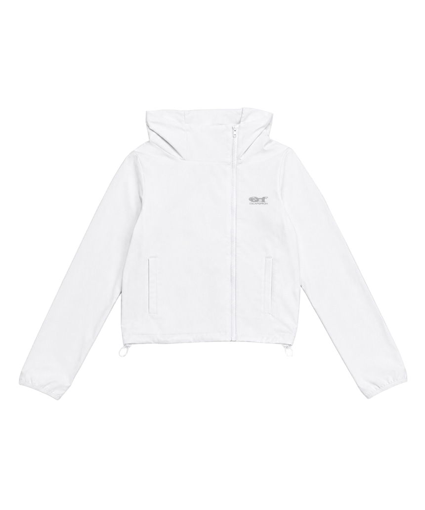 이스케이프프롬 ESCF 로고 포인트 하이넥 윈드 브레이커 블랙(Escapefrom ESCF Logo Point High Neck Windbreaker Black) - 4