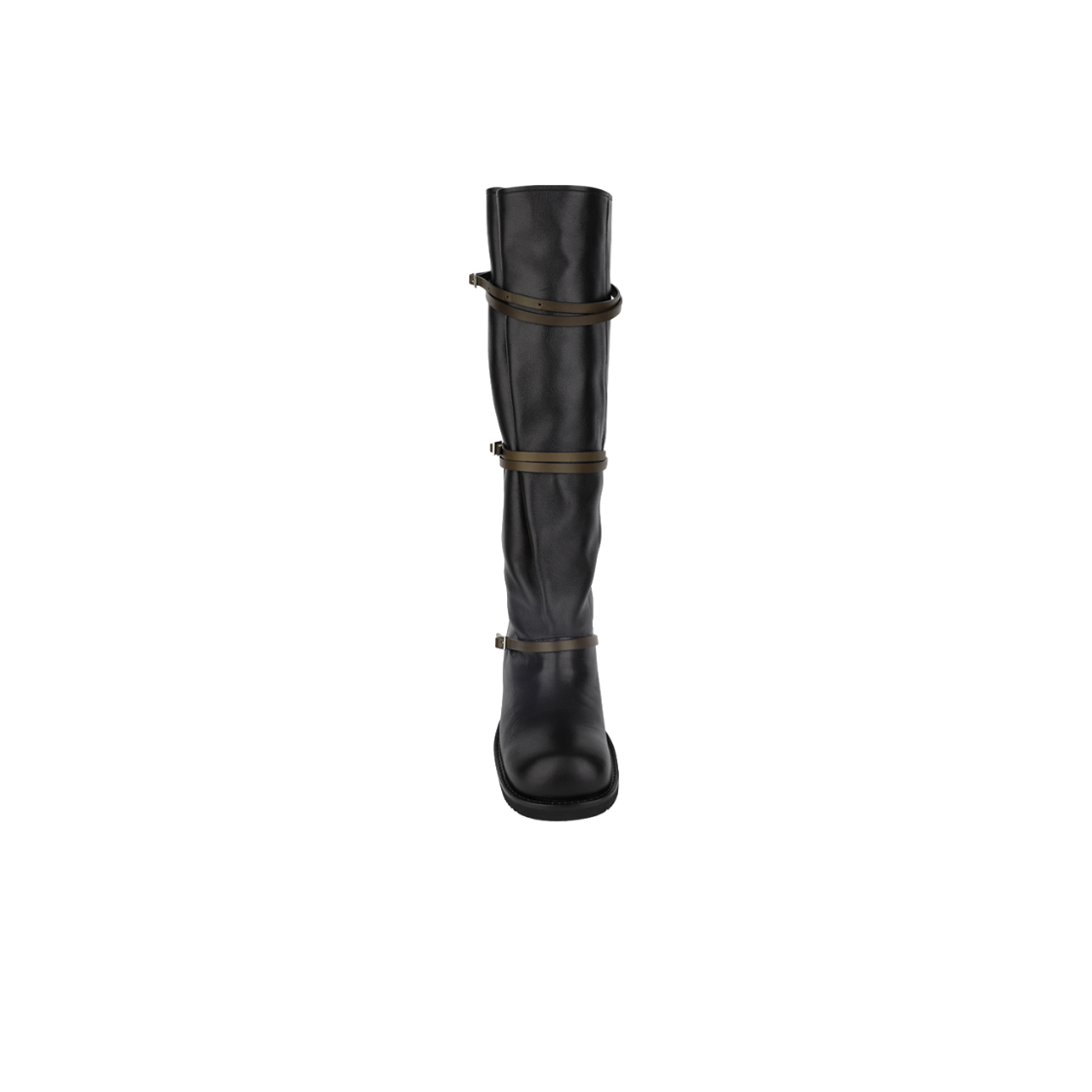 아모멘토 우먼 벨트 롱 부츠 블랙 - 26FW(Amomento Women Belt Long Boots Black - 26FW) - 3