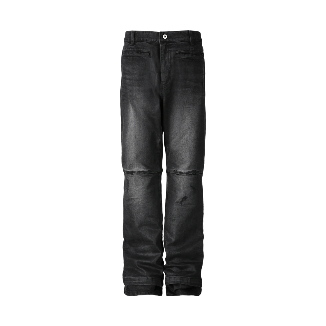 톤얼타이드 듀얼 스트레이트 플레어 왁스 팬츠(Tornortied Dual Straight Flare Wax Pants) - 1