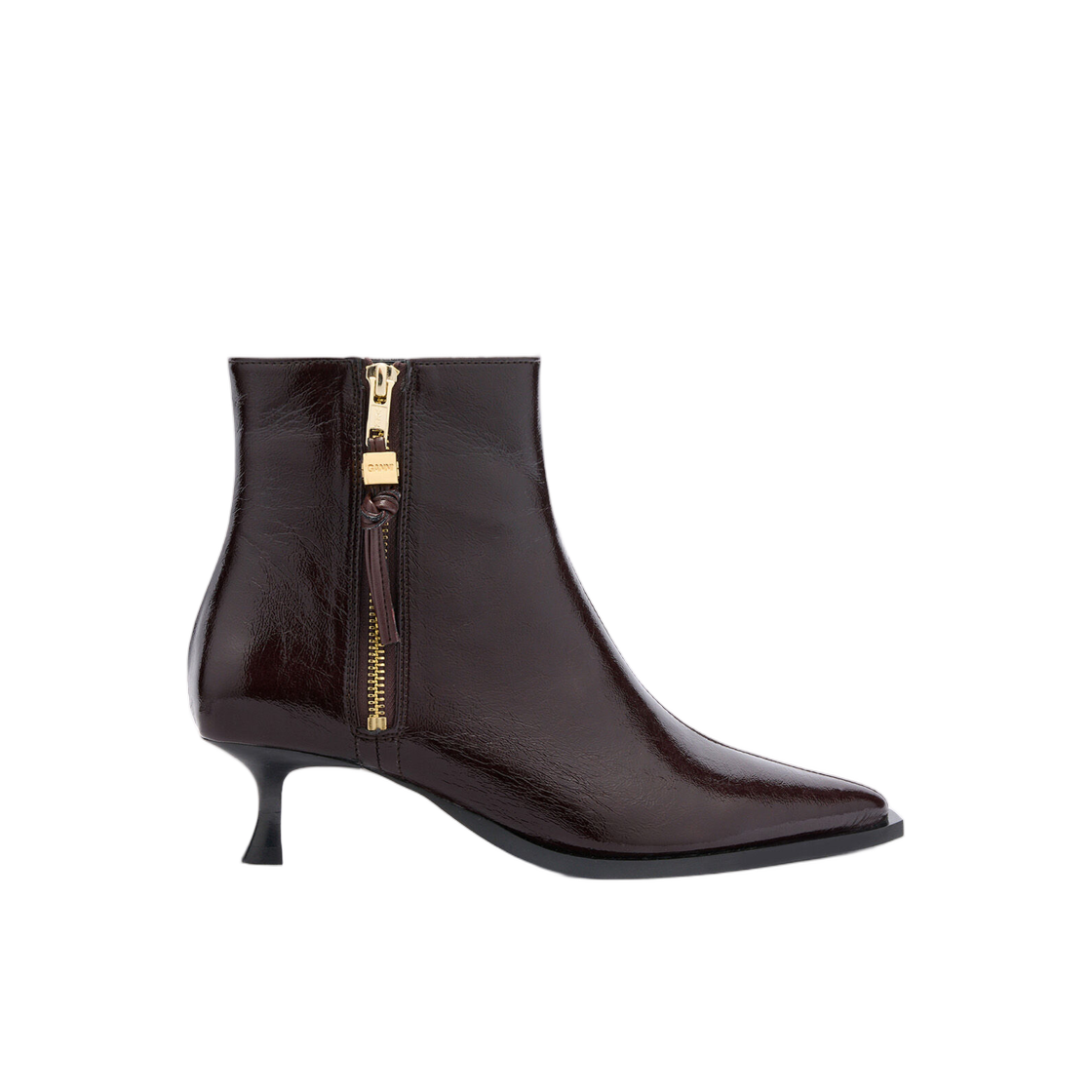 (W) 가니 아나 부츠 브라운 데미타스((W) Ganni Ana Boots in Brown Demitasse) - 1